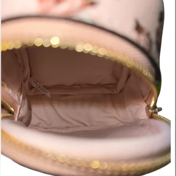 COACH MINI COURT BACKPACK BAGCHARM WITH ROSETTE PRINT - Picture 5 of 5